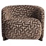 Richmond Interiors  Lounge stoel Hannah bruin labyrinth fire retardant