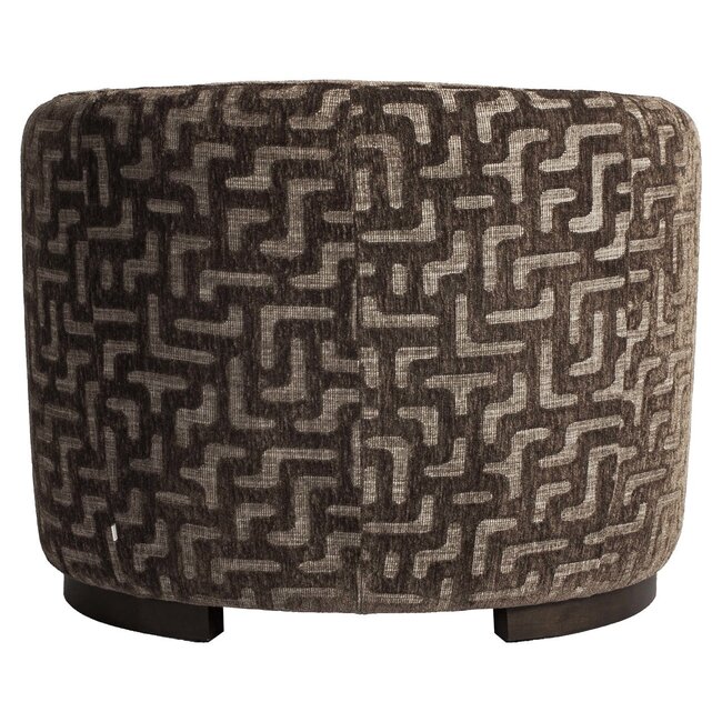Richmond Interiors  Lounge stoel Hannah bruin labyrinth fire retardant