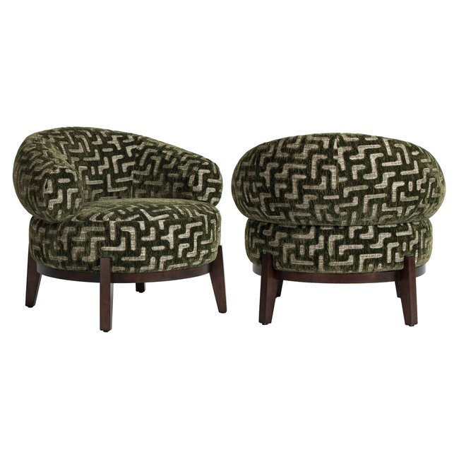 Richmond Interiors  Lounge stoel Montana moss labyrinth