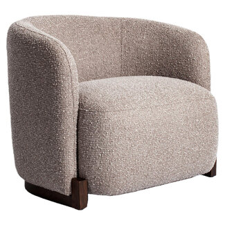 Richmond Interiors  Lounge stoel Hannah mocca chunky fire retardant