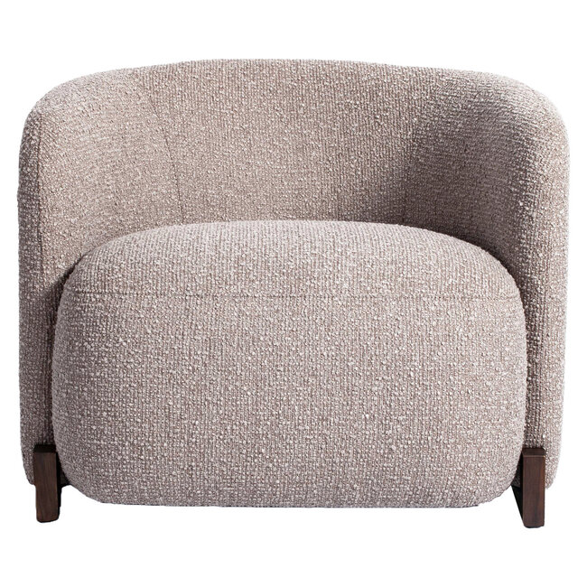 Richmond Interiors  Lounge stoel Hannah mocca chunky fire retardant