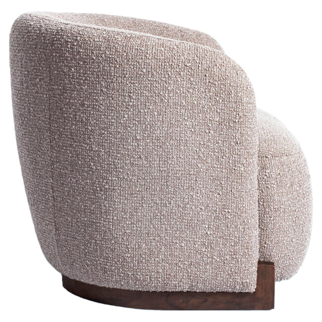 Richmond Interiors  Lounge stoel Hannah mocca chunky fire retardant