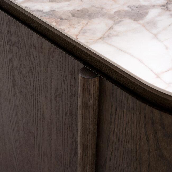 Richmond Interiors  Dressoir Langford bruin 3-doors - 120 cm