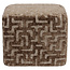 Richmond Interiors  Poef & Voetenbank Ciela bruin labyrinth
