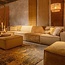 WoonMax Elementenbank Dune - Movie Ivory 101 -  Arm links90 cm - tussenelement 75 cm - Arm rechts 90 cm - hocker 90x90