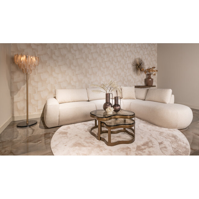 Richmond Interiors  Salontafel Fairfield brass antique (Set of 2)