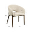 Richmond Interiors  Eetkamerstoel Kenzi mocca linear fire retardant