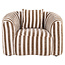 Richmond Interiors  Lounge stoel Luxandra stripes zand
