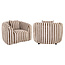 Richmond Interiors  Lounge stoel Luxandra stripes zand