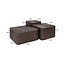 Richmond Interiors  Salontafel Cubes Brunzae - Set van 3