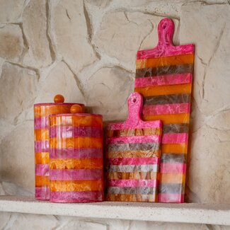 Richmond Interiors  Opbergdoos Lilybelle roze/orange – groot
