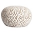 Richmond Interiors  Poef & Voetenbank Jace beige tijger Ø 64 cm