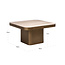Richmond Interiors  Salontafel Claridge beige 70x70 (cumulus)