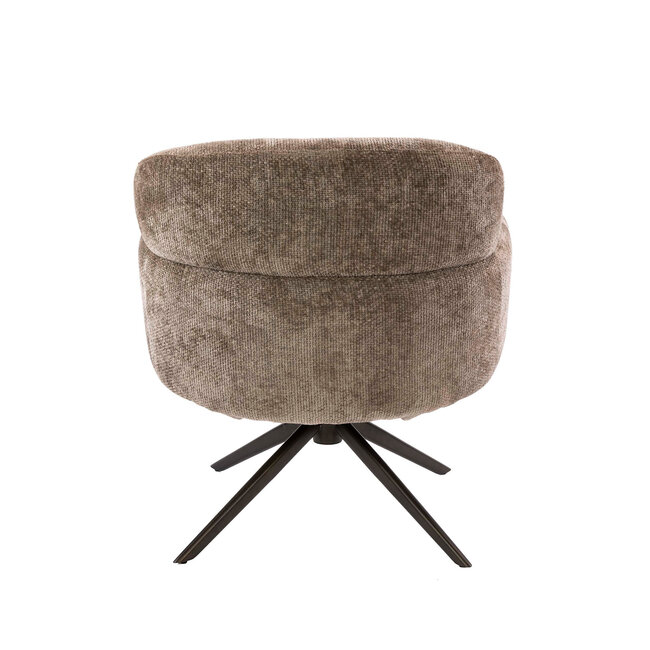WoonStijl Fauteuil Flex draaibaar Hoven champagne bruin