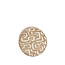 Light en Living Poef Ø40x44 cm DAVONTE groen-grijs+beige