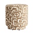 Light en Living Poef Ø40x44 cm DAVONTE groen-grijs+beige