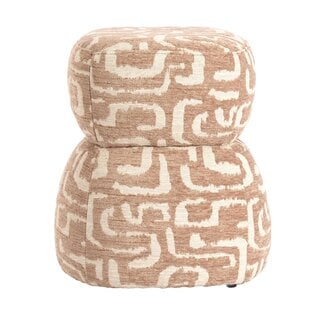 Light en Living Poef Ø40x46 cm LEYLA terra+beige