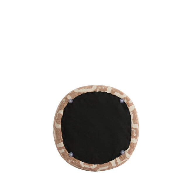 Light en Living Poef Ø40x46 cm LEYLA terra+beige