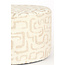 Light en Living Poef 68x68x35 cm LIBERIA beige+zand