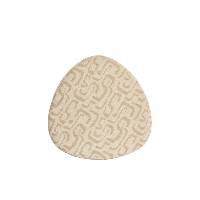 Light en Living Poef 68x68x35 cm LIBERIA beige+zand