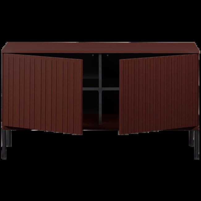 Woood New gravure tv meubel 100 cm bordeauxrood [fsc]