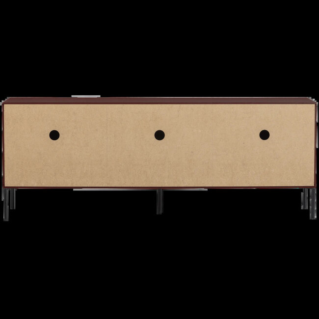 Woood New gravure tv meubel 150 cm grenen Bordeauxrood fsc]