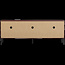 Woood New gravure tv meubel 150 cm grenen Bordeauxrood fsc]