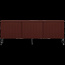 Woood New gravure tv meubel 150 cm grenen Bordeauxrood fsc]
