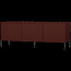 Woood New gravure tv meubel 150 cm grenen Bordeauxrood fsc]
