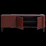 Woood Gunnar tv meubel 154 cm grenen bordeauxrood [fsc]