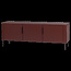 Woood Gunnar tv meubel 154 cm grenen bordeauxrood [fsc]