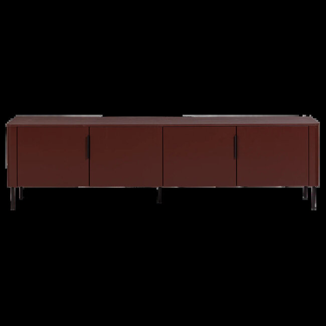 Woood Gunnar tv meubel 200 cm grenen bordeaux [fsc]