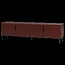 Woood Gunnar tv meubel 200 cm grenen bordeaux [fsc]