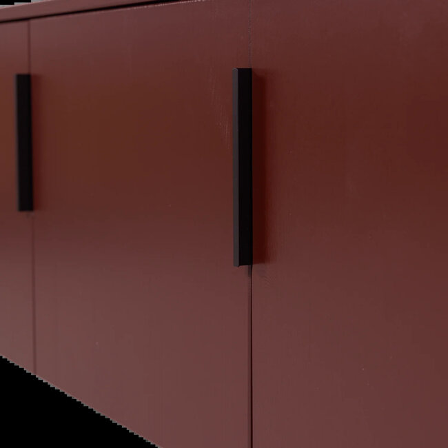 Woood Gunnar tv meubel 200 cm grenen bordeaux [fsc]
