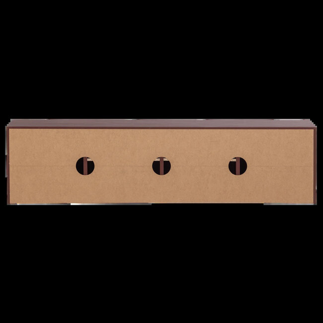 Woood Merel TV meubel  grenen bordeaux 200 cm[fsc]