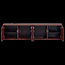 Woood Merel TV meubel  grenen bordeaux 200 cm[fsc]