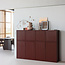 Woood Merel TV meubel  grenen bordeaux 200 cm[fsc]