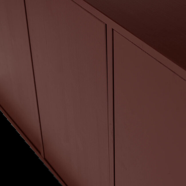 Woood Merel Dressoir grenen bordeaux 200 cm[fsc]
