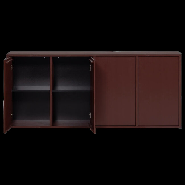 Woood Merel Dressoir grenen bordeaux 200 cm[fsc]