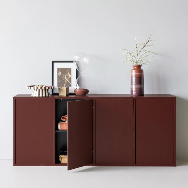 Woood Merel Dressoir grenen bordeaux 200 cm[fsc]