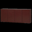 Woood Merel Dressoir grenen bordeaux 200 cm[fsc]
