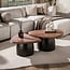 WoonStijl Salontafel Melta set van 2  acacia bruin
