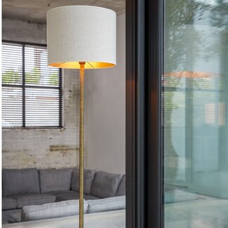 Light en Living Lampenkap cilinder SAVERNA eiwit Ø40 cm