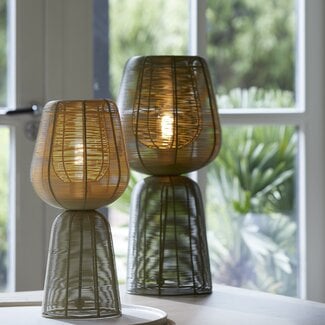Light en Living Tafellamp Ø24x54 cm ABOSO mat groen