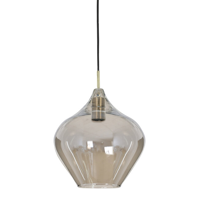 Light en Living Hanglamp RAKEL Antique brass klein