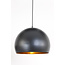 Light en Living Jaicey hanglamp Ø45x32,5 cm mat zwart/goud