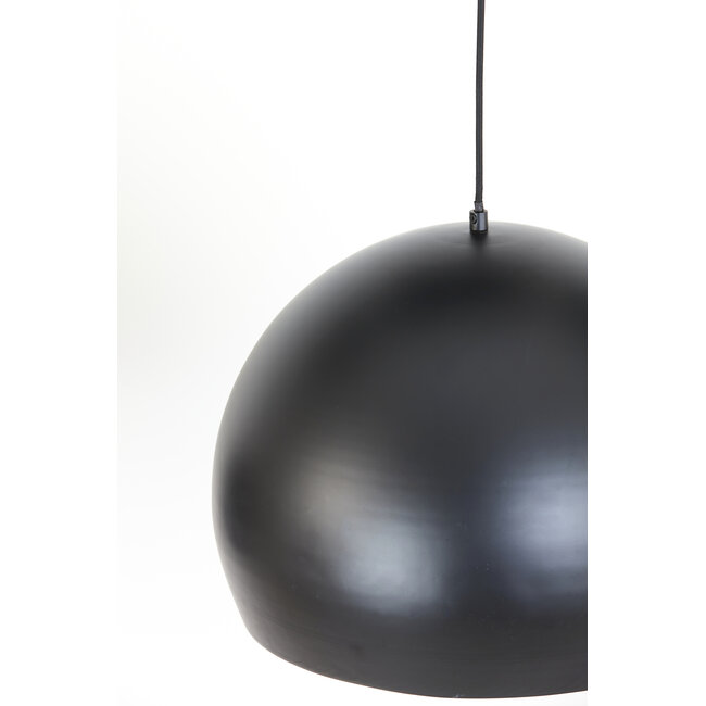 Light en Living Jaicey hanglamp Ø45x32,5 cm mat zwart/goud