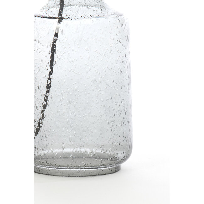 Light en Living Lampvoet Ø12,5x39 cm LABIN glas smoke+zwart