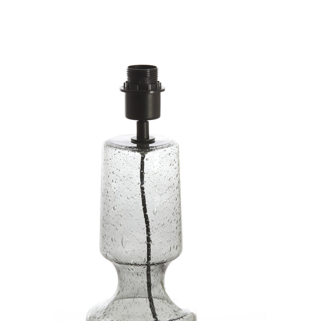 Light en Living Lampvoet Ø12,5x39 cm LABIN glas smoke+zwart