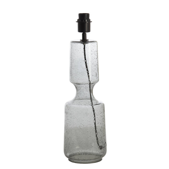 Light en Living Lampvoet Ø12,5x39 cm LABIN glas smoke+zwart